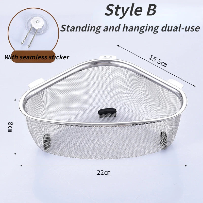 Kitchen Sink Drain Basket Stainless Steel
