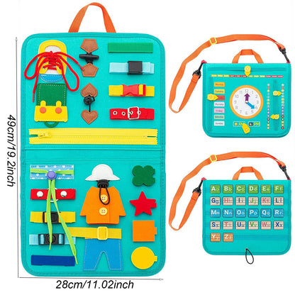 Montessori Toys Busy Board Sensory Activity Developing Board