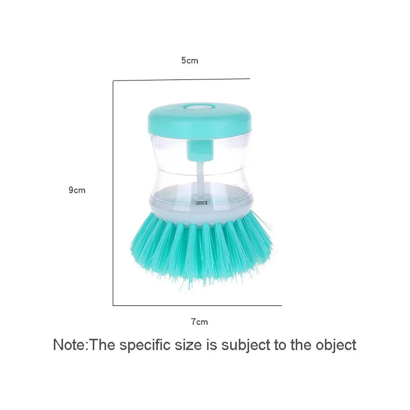 Kitchen Wash Pot Dish Brush Washing Utensils with Washing Up Liquid Soap Dispenser