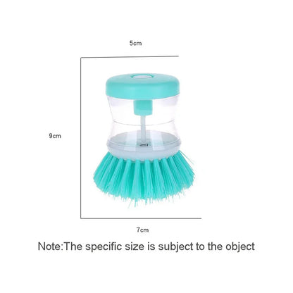 Kitchen Wash Pot Dish Brush Washing Utensils with Washing Up Liquid Soap Dispenser